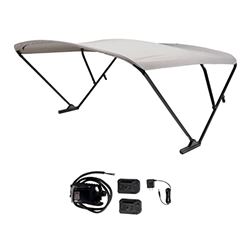 Picture of SureShade 2021133093 Power Bimini Electric Shade System for Pontoon Boats 92-102" Wide