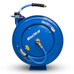 Picture of BluBird BBRHD1250 BluBird Rubber Air Hose Reel Heavy Duty Single Arm Assembly 1/2in x 50ft