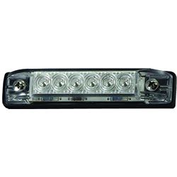 Picture of T-H Marine LED-32670-RGBW-DP 4" RGBW Slim Line LED Utility Strip Light - Clear Lens
