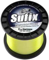 Picture of Sufix 696-114CH Tritanium Plus 1/4-Pound Spool Size Fishing Line (Chartreuse, 14-Pound)