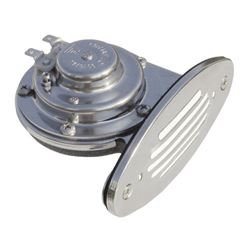 Picture of Schmitt Marine Steering Wheels 10051 Mini Single Drop-In Horn Stainless Steel High Pitch 12V