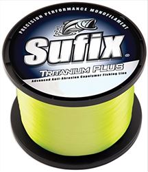 Picture of Sufix 696-117CH Tritanium Plus 1/4-Pound Spool Size Fishing Line (Chartreuse, 17-Pound)