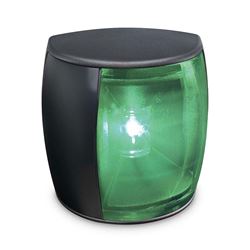 Picture of Hella 017461001 2NM NAVILED PRO Starboard Navigation Light with Black Shroud