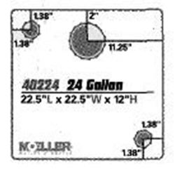 Picture of Moeller 040220 20 Gallon Marine/RV Water Tank