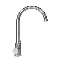 Picture of Lippert Components 719324 Curved Stainless Steel RV Kitchen Faucet