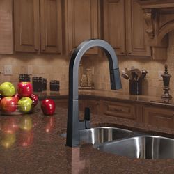 Picture of Lippert Components 2021090602 Flow Max Pull-Down Kitchen Faucet Black Matte