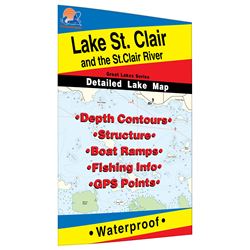 Picture of Fishing Hot Spots L130 St. Clair/St. Clair River Fishing Map (MI/ONT)