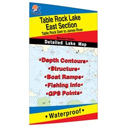 Picture of Fishing Hot Spots L155 Table Rock Lake-East (Table Rock Dam to James River) Fishing Map