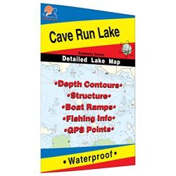 Picture of Fishing Hot Spots L442 Cave Run Lake Fishing Map