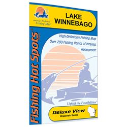 Picture of Fishing Hot Spots L249 Winnebago Fishing Map, Lake (Winnebago Co)