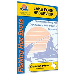 Picture of Fishing Hot Spots A422 Fork Reservoir Fishing Map, Lake
