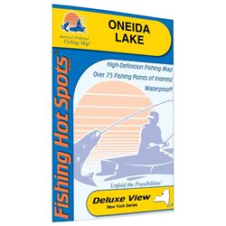Picture of Fishing Hot Spots S490 Oneida Lake, NY Fishing Map