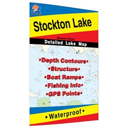 Picture of Fishing Hot Spots L162 Stockton Lake Fishing Map