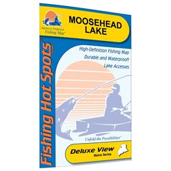 Picture of Fishing Hot Spots L902 Moosehead Lake Maine Fishing Map