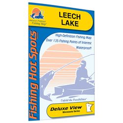 Picture of Fishing Hot Spots L139 Leech Lake Fishing Map