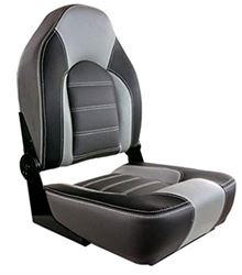 Picture of Springfield Marine 1062025-01 Premium Folding High-Back Boat Seat Gray/Charcoal