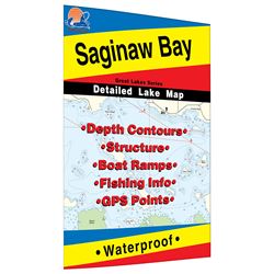 Picture of Fishing Hot Spots L129 Saginaw Bay Fishing Map