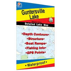 Picture of Fishing Hot Spots L336 Guntersville Lake Fishing Map