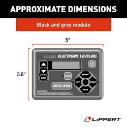Picture of Lippert Components 421484 Ground Control RV Leveling System Replacement Touchpad with LCD Display