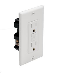 Picture of Marinco 1591-FI.WHITE Marine Electrical Duplex GFCI Receptacle (15-Amp Straight Blade, 125-Volt, Female, Ivory)