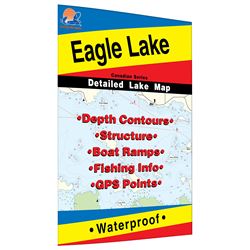 Picture of Fishing Hot Spots Q280 Eagle Lake Ontario Fishing Map