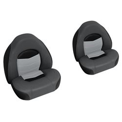 Picture of Wise Seating 3303-860 Pro-Angler Bass Bucket Seat 2-Piece Set Charcoal Black Grey