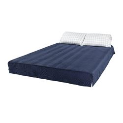 Picture of Lippert Components 2022107827 Thomas Payne Microfiber 3-in-1 Tucked Bedcover Set King Navy Checkered