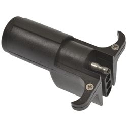 Picture of Pollak 6P-102V 6-Pole Round Vehicle End to 4-Way Flat Trailer End Adapter