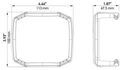 Picture of Hella 358233951 X-TREME XT-4A Cover for 4-Inch LED Offroad Driving Light with a Snap-On Design and Rugged Protection (Amber)