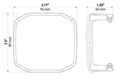 Picture of Hella 358233961 X-TREME XT-3A Cover for 3-Inch LED Offroad Driving Light with a Snap-On Design and Rugged Protection (Amber)