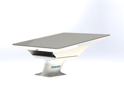 Picture of Seaview SVSLWB White 8° Aluminum Wedge Base for Starlink Flat High Performance Antenna