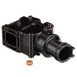 Picture of Quicksilver 807988Q03  Exhaust Manifold Elbow  for V6 and V8 MerCruiser Sterndrive or Inboard Engines Made by General Motors with Center Rise Outlet Exhaust Manifold