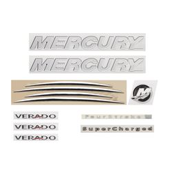 Picture of Quicksilver 8M0070755 Mercury Verado Outboard Cowling Decal Set AMS