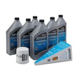 Picture of Quicksilver 8M0162420 25W-40 Oil Change Kit for Yamaha F200-F250 4-Stroke Outboards