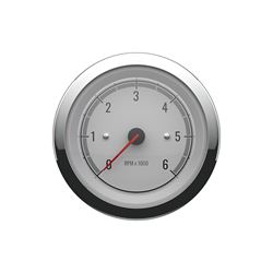 Picture of Quicksilver 8M6020073 Tachometer Gauge 0-6000 RPM White Chrome