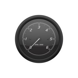 Picture of Quicksilver 8M6020097 Quicksilver 8M6020097 Tachometer (6,000rpm), Black/Matte Black