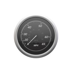 Picture of Quicksilver 8M6020112 Speedometer 45 MPH Black Brushed Stainless Steel
