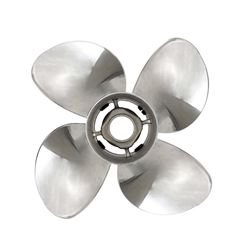 Picture of Quicksilver 8M0055560 Q4 4-Blade Stainless Steel Propeller 13.5x15 RH