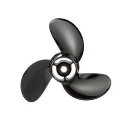 Picture of Quicksilver QA2106R  Black Diamond 3-Blade Aluminum Propeller, 10.4" Diameter x 13" Pitch, Right Hand Rotation