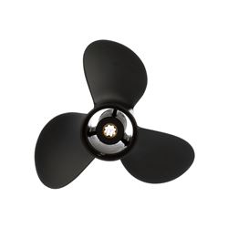 Picture of Quicksilver QA3906R Black Diamond 3-Blade Aluminum Propeller 9.3" x 9" RH