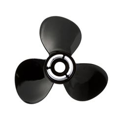 Picture of Quicksilver QA2036X  Black Diamond 3-Blade Aluminum Propeller, 13.25" Diameter x 17" Pitch, Right Hand Rotation