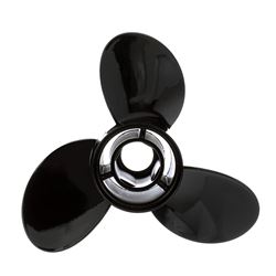 Picture of Quicksilver QA2076X  Black Diamond 3-Blade Aluminum Propeller, 10.5" Diameter x 13" Pitch, Right Hand Rotation