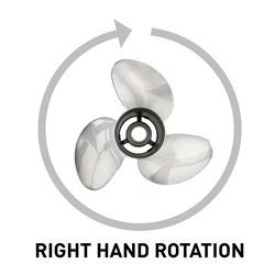 Picture of Quicksilver 8M0103521 Q3 Stainless Steel Propeller 14.5" x 17" Pitch 3-Blade RH