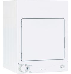 Picture of GE Appliances DSKS333ECWW Spacemaker 3.6 Cu. Ft. 120V Electric Dryer White