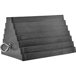 Picture of BluBird BBRWC01 Pyramid Wheel Chock with Eyebolt - Heavy Duty Rubber