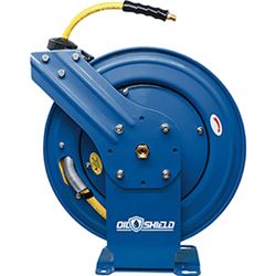 Picture of BluBird OSRDA38100 OilShield Rubber Air Hose Reel Dual Arm Assembly 3/8in x 100ft