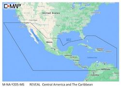 Picture of C-Map M-NA-Y205-MS Reveal Central America & Caribbean Coastal Chart