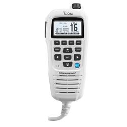 Picture of Icom HM195GW 62 EXP ICOM CommandMic IV with WHITE backlit LCD, in super WHITE | HM195GW 62 EXP