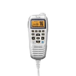 Picture of Icom HM195SW 42 EXP CommandMic IV Remote Control Microphone with Yellow Backlit LCD - Super White