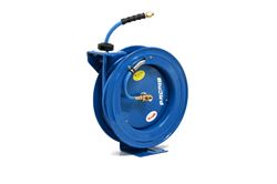 Picture of BluBird BBRHD3875 Heavy Duty Air Hose Reel 3/8" x 75' Single Arm Steel Assembly